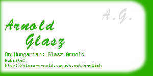 arnold glasz business card